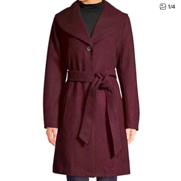 London Fog Jackets & Blazers - London Fog Women's Deep Burgundy Trench Coat